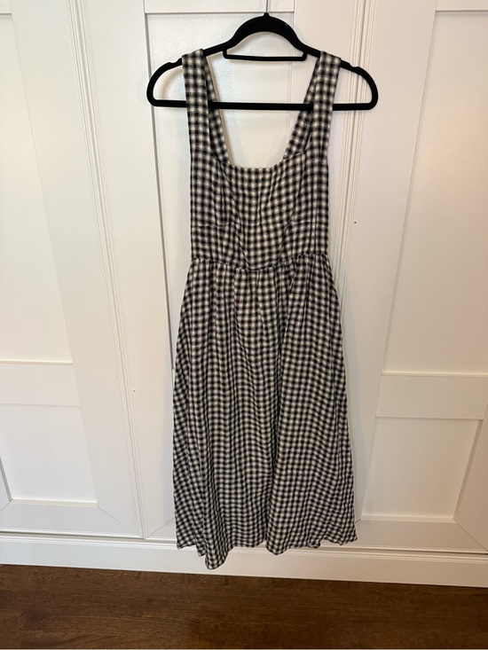 Quince Dresses & Skirts - Quince Black and White Gingham Midi Sundress